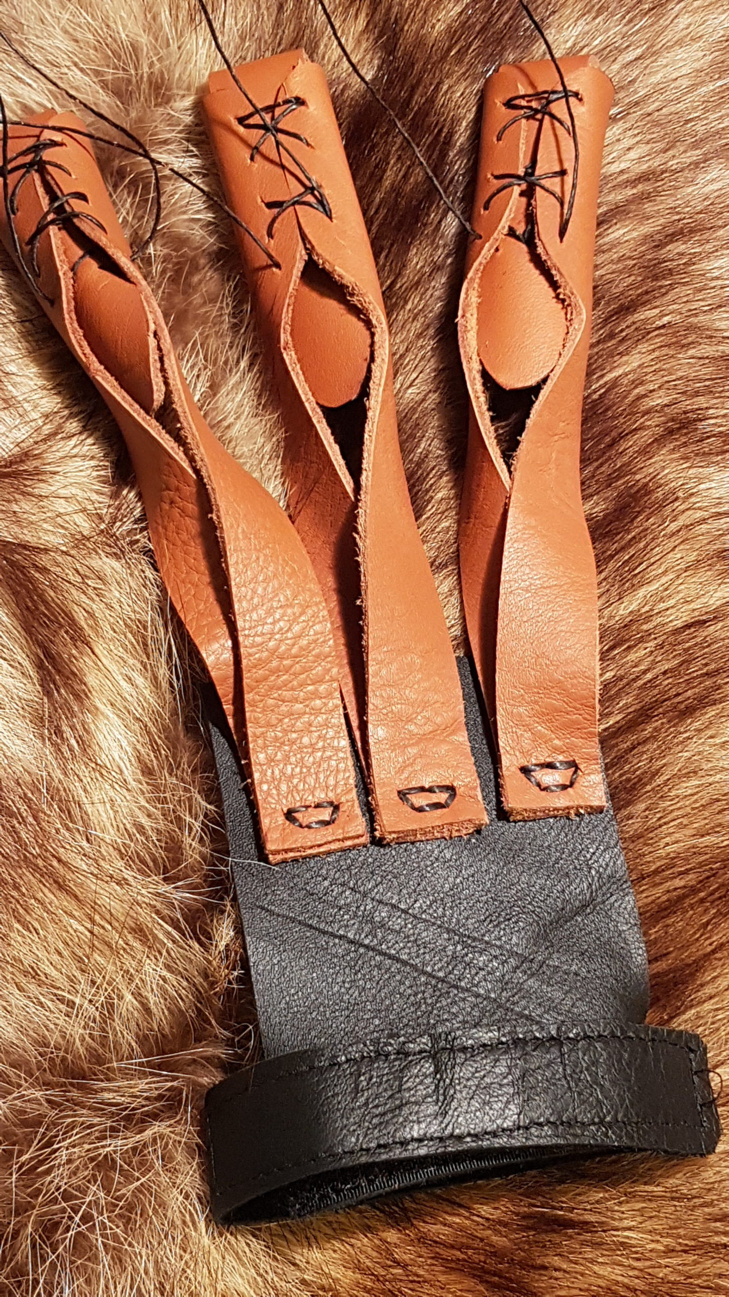 Gant De Tir à L'arc Italien - Cuir, 1 Doigt, Main Gauche, Taille M Pour Homme