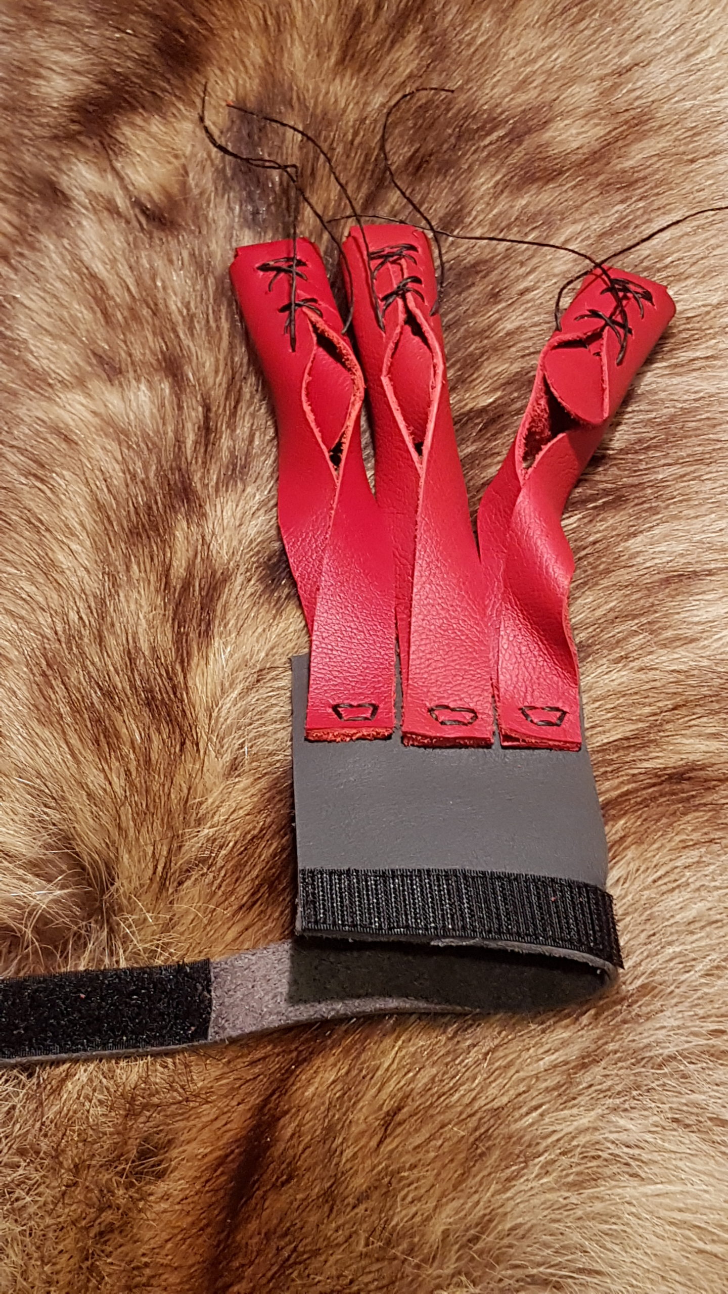 Gants Chasse Adulte Gant Tir à L'arc 3 Doigts - Cuir Véritable - Taille L Main Droite Gants Tir à L'arc