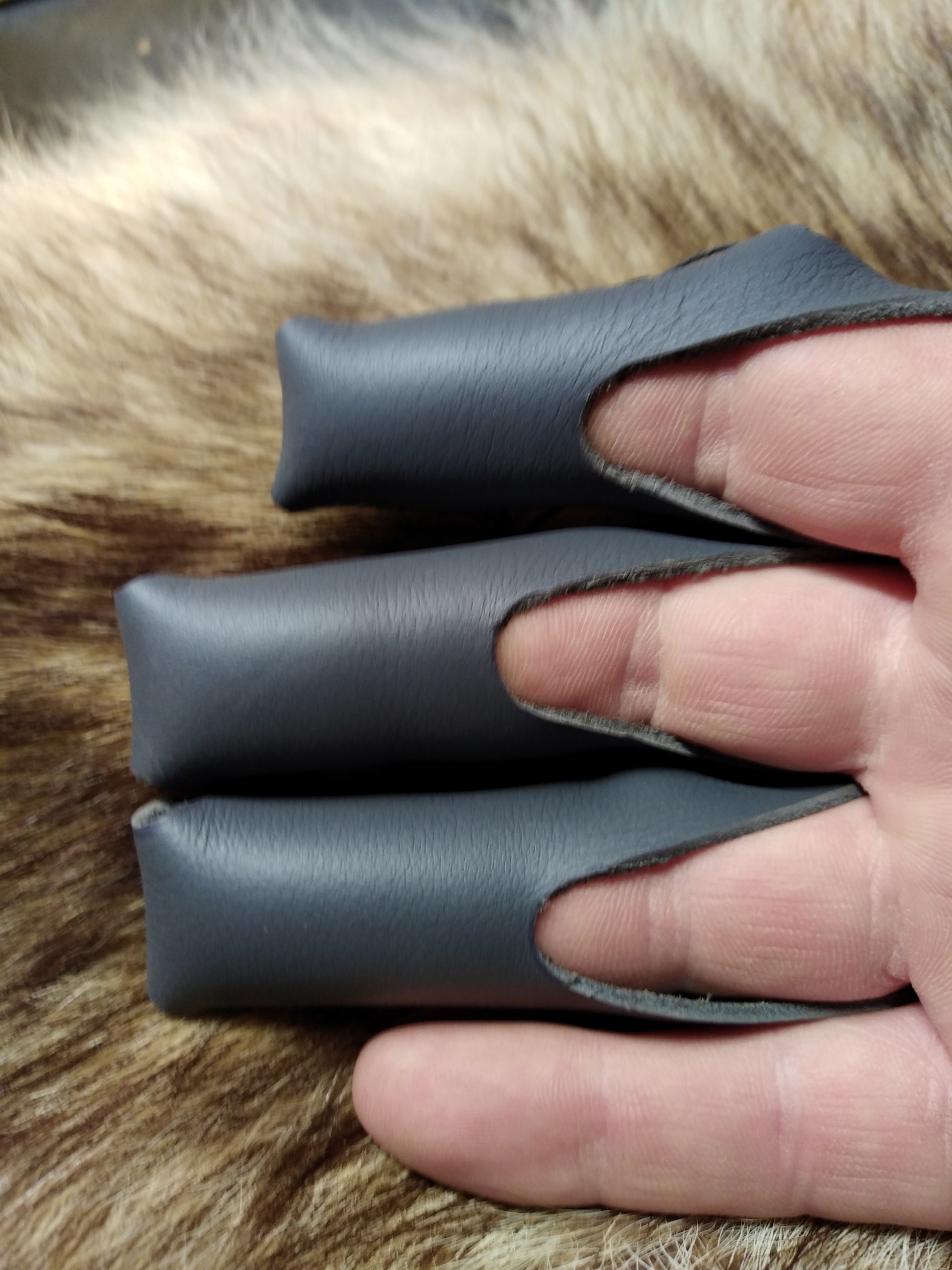Gant De Protection à 3 Doigts Gant De Tir à L'arc En Cuir De Vachette